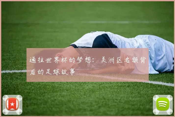 通往世界杯的梦想：美洲区名额背后的足球故事