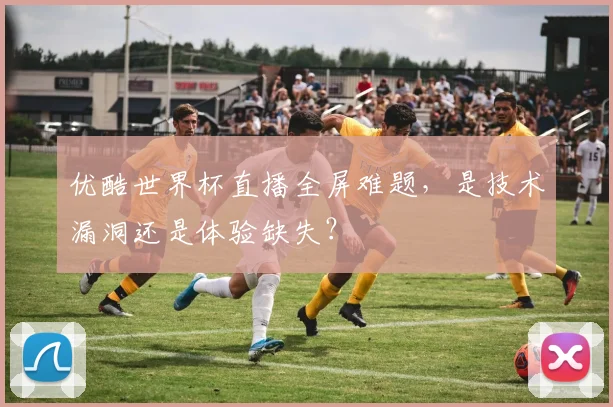 优酷世界杯直播全屏难题，是技术漏洞还是体验缺失？